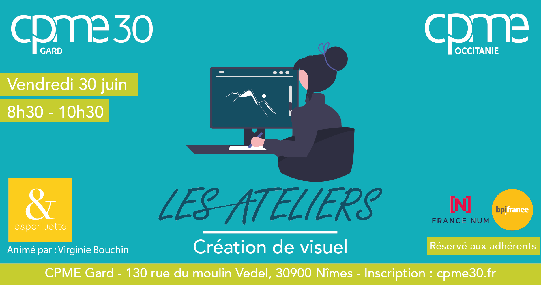 Lire la suite à propos de l’article Atelier – Création de visuel – &