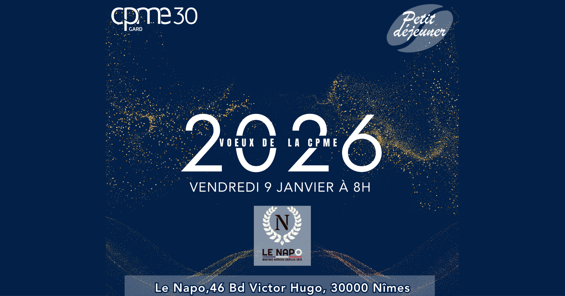 Lire la suite à propos de l’article Vœux de la CPME Gard ✨