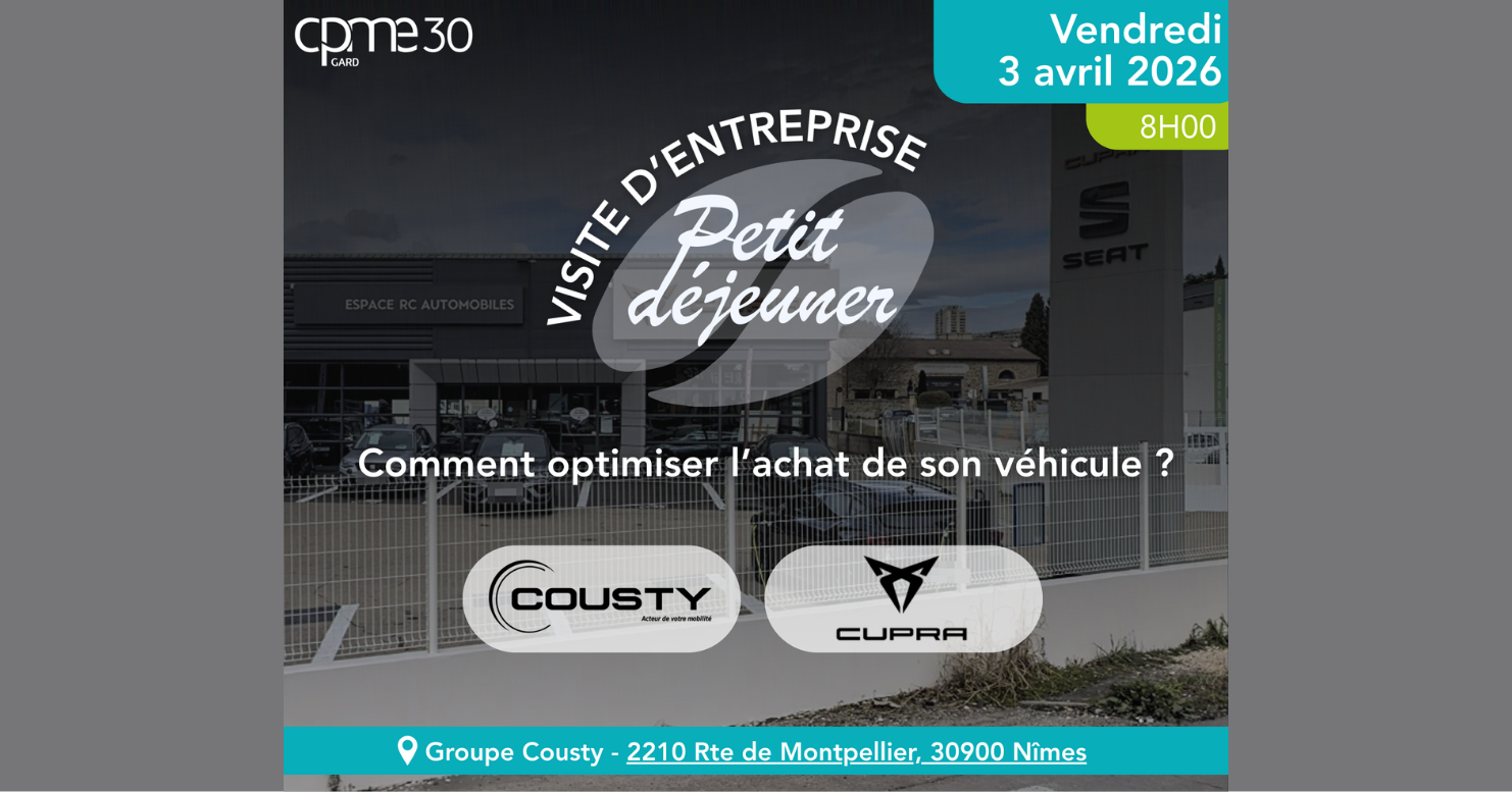 Lire la suite à propos de l’article Petit déjeuner I Visite d’entreprise – Groupe cousty